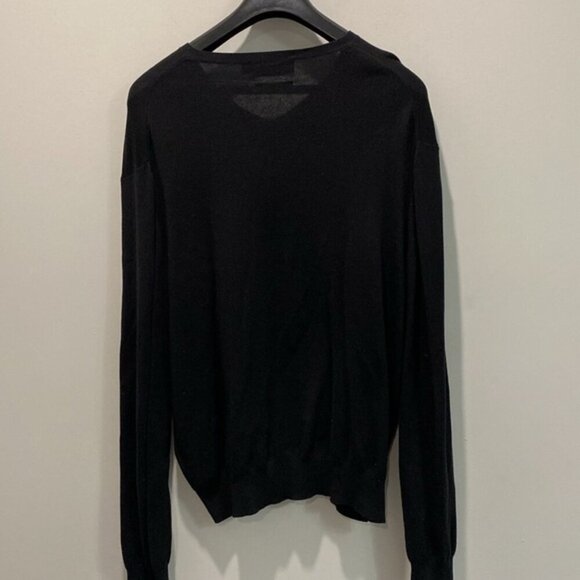 POLO RALPH LAUREN Black V-neck sweater Size Xlarge - Picture 4 of 8